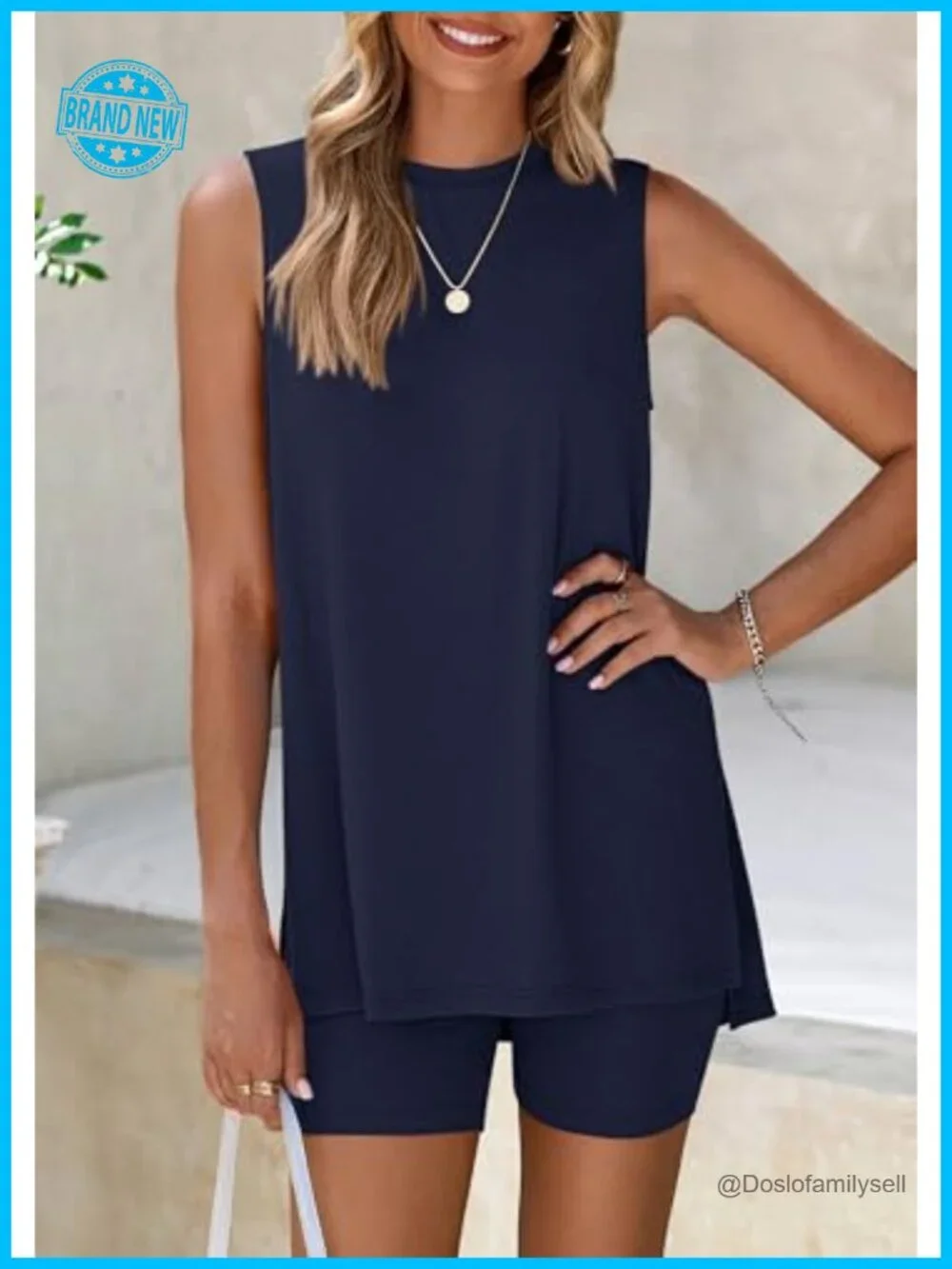 2 Piece Lounge Shorts Set Matching Biker Shorts Summer Outfits
